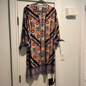 Colorful figure flattering Chico’s Dress